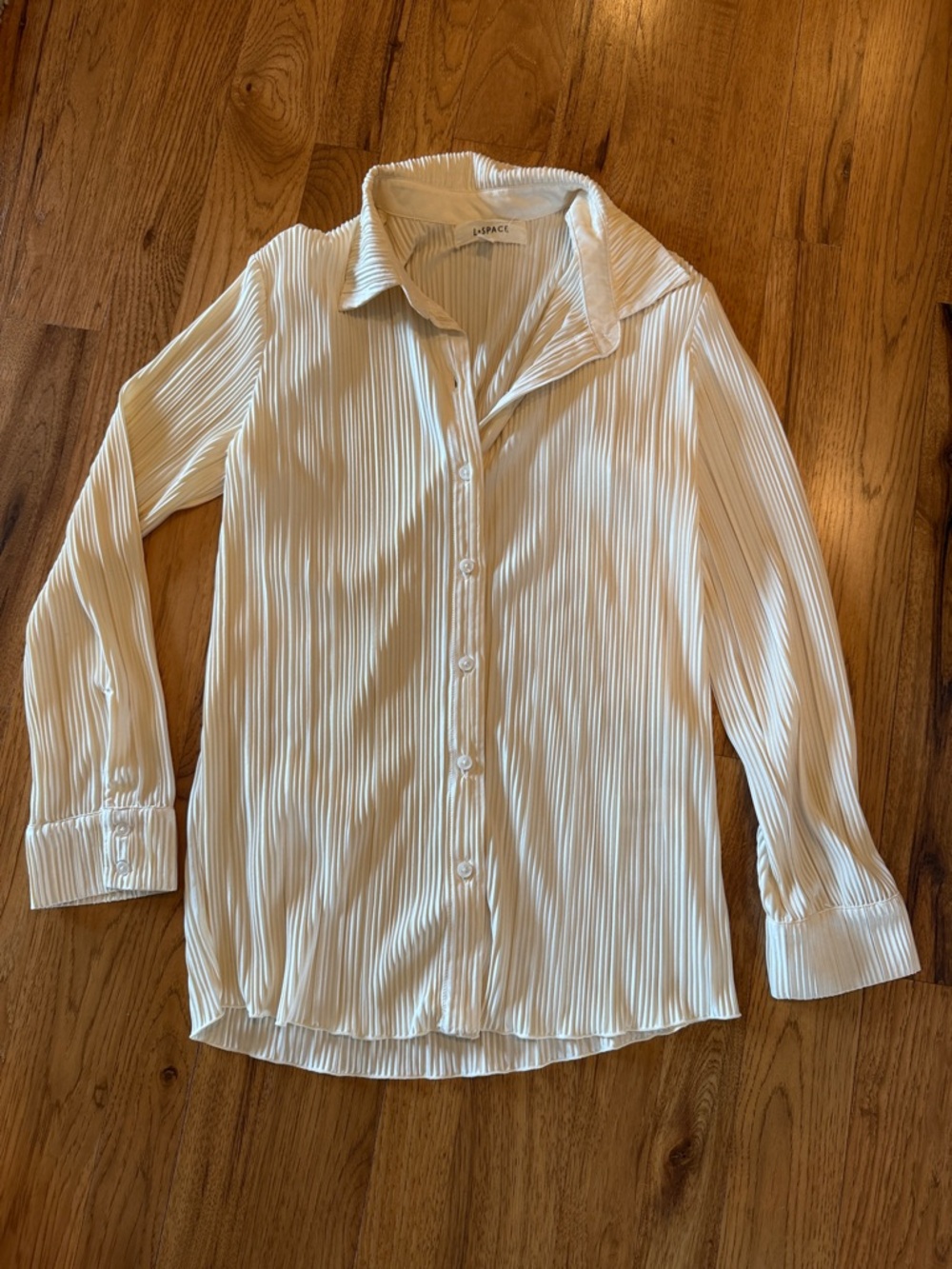 L*Space Long Sleeve Pleated Button Down
